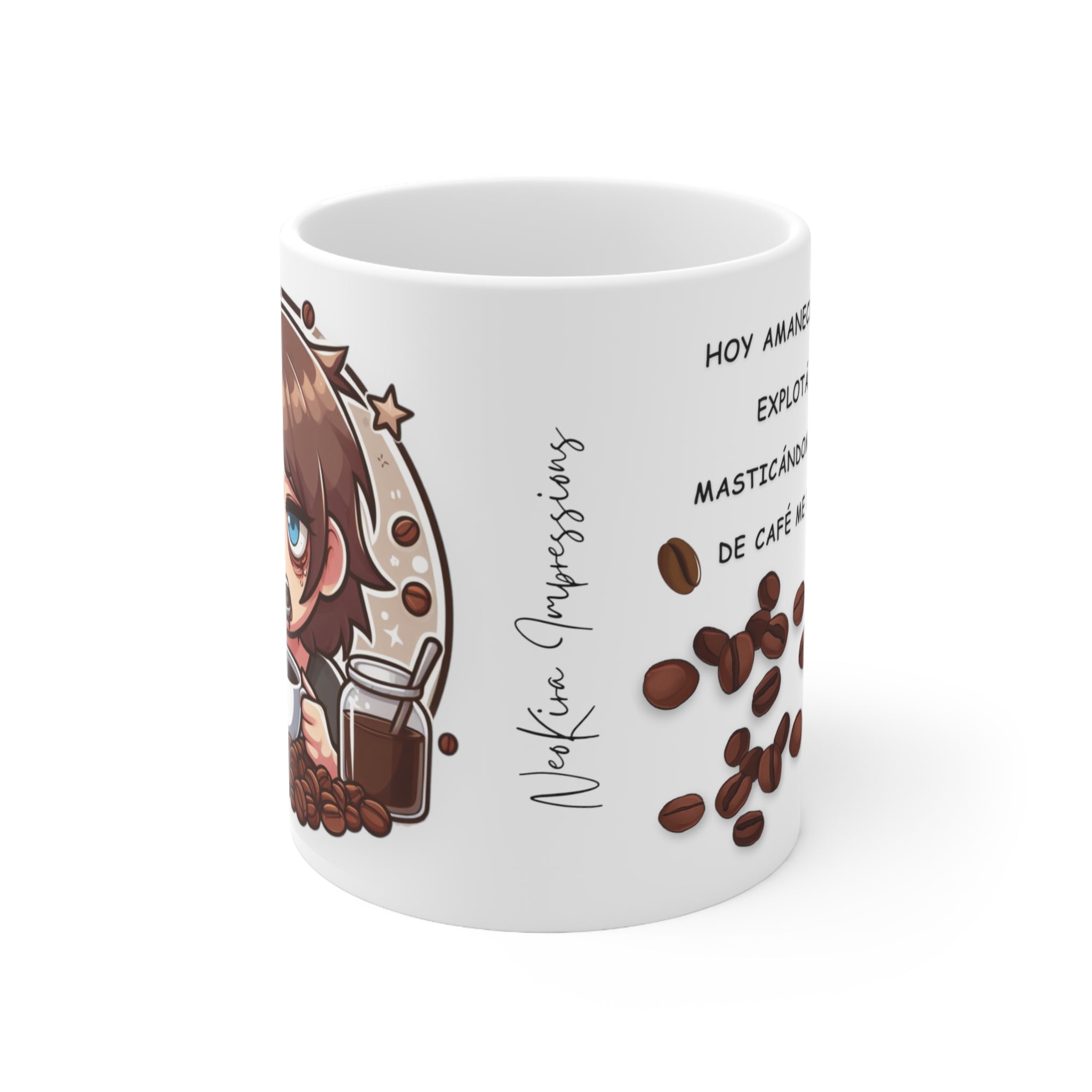 HOY AMANECÍ  Ceramic Mug 11oz 11oz Mug Printify   