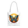 BUTTERFLY Tote Bag Tote Bag Printify 16" × 16'' White 