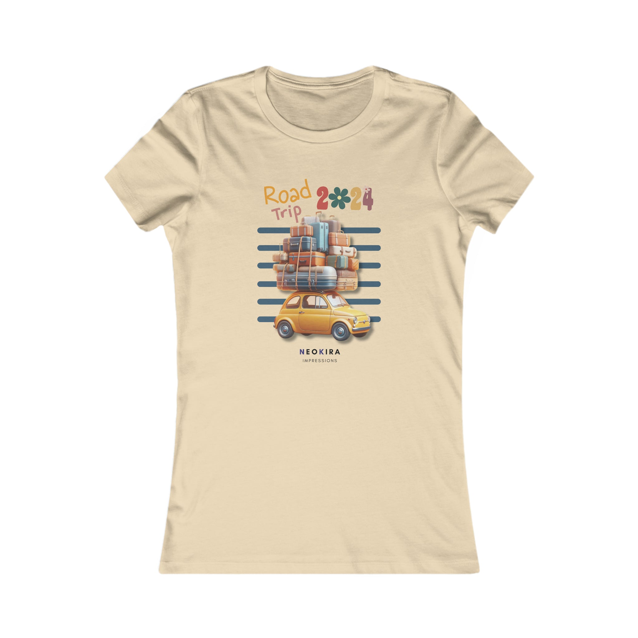 ROAD TRIP Women's Favorite Tee T-Shirt Printify S Soft Cream 