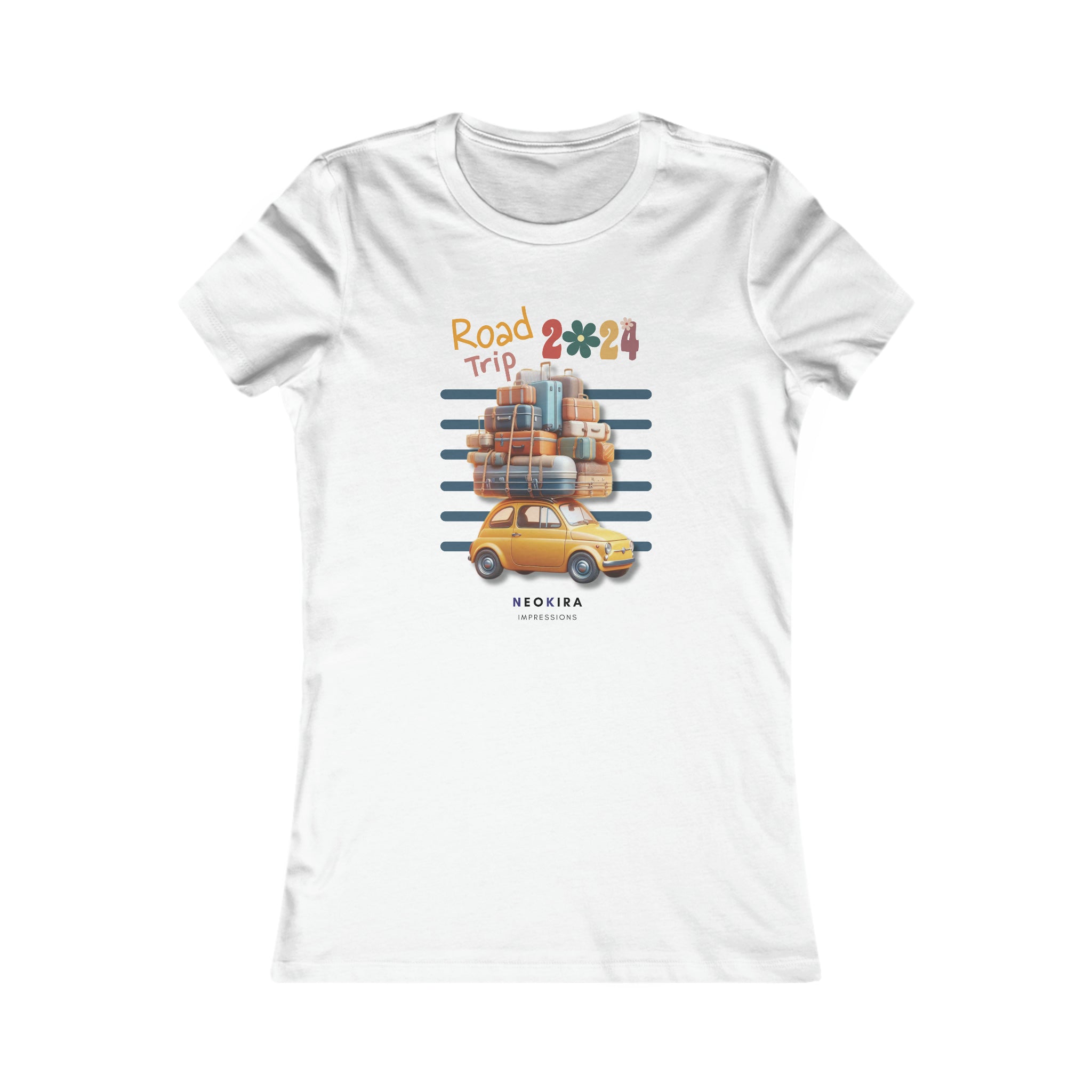 ROAD TRIP Women's Favorite Tee T-Shirt Printify S White 