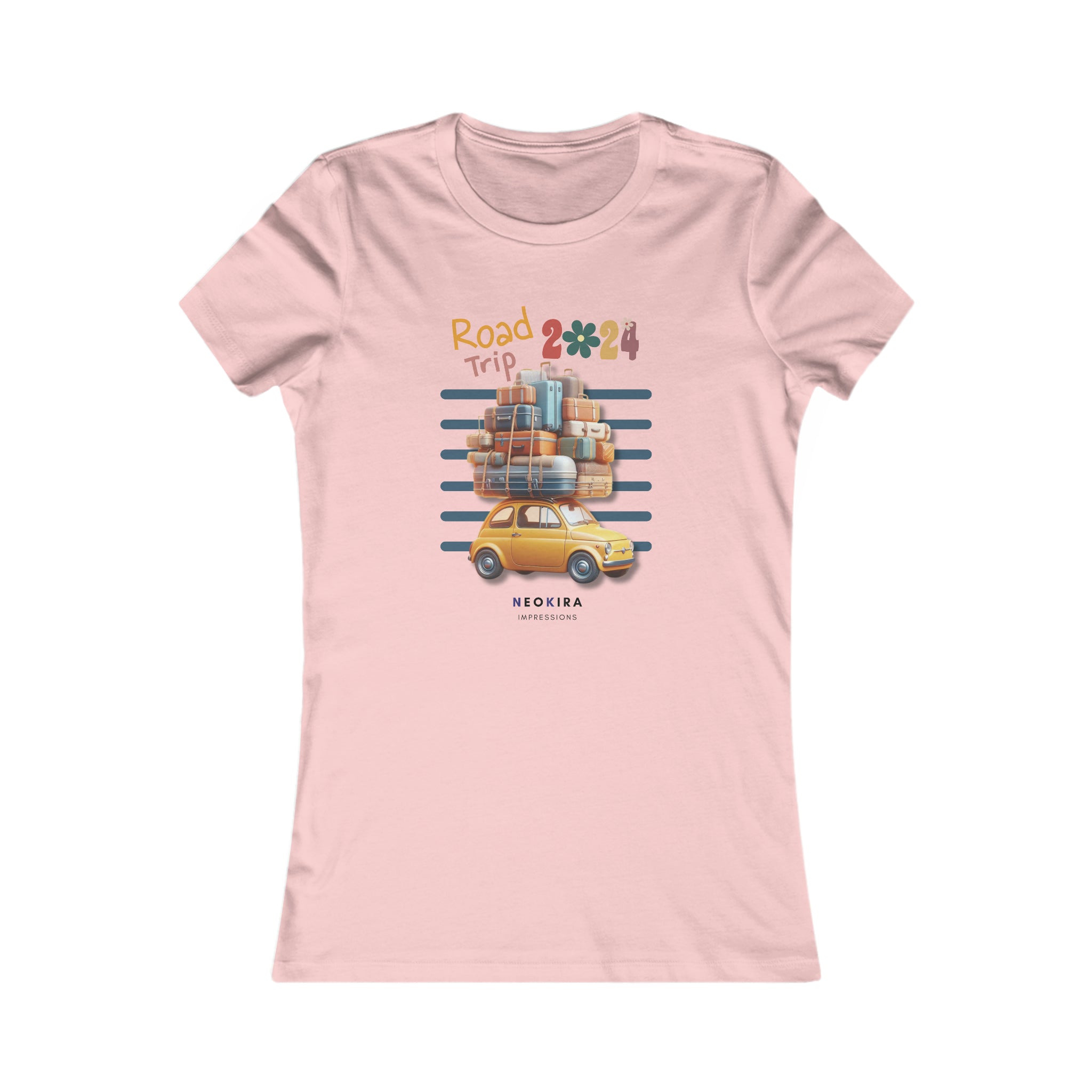 ROAD TRIP Women's Favorite Tee T-Shirt Printify S Pink 