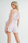 MABLE Plaid Sleeveless Button Down Romper Romper Trendsi   