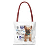 FRENCHIE Tote Bag Tote Bag Printify   