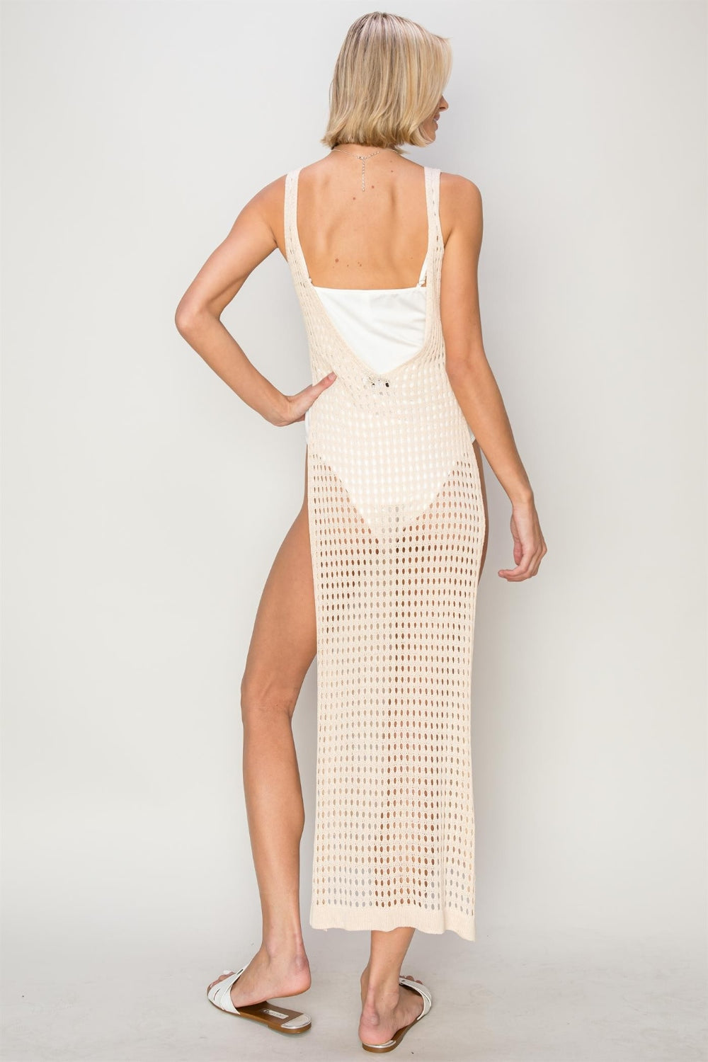 HYFVE Crochet Backless Cover Up Dress - NeoKira Unlimited