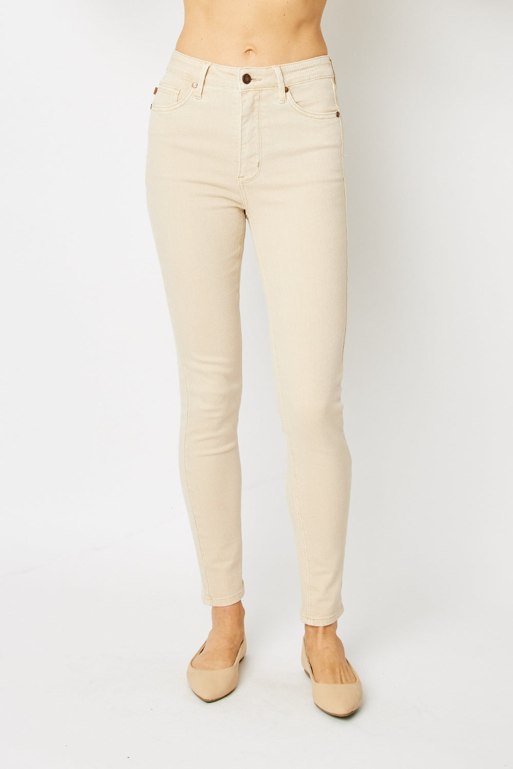 Judy Blue Full Size Garment Dyed Tummy Control Skinny Jeans - NeoKira Unlimited