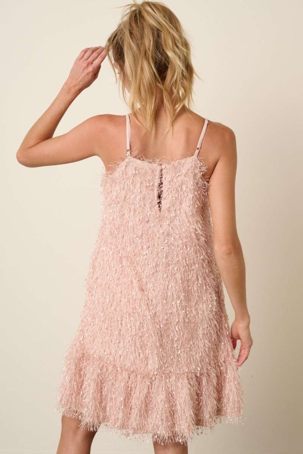 Mittoshop Feather Ruffle Hem Mini Cami Dress - NeoKira Unlimited