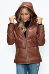 How Dare U Pocketed Zip Up Puffer Jacket with Removable Hood - NeoKira Unlimited