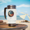 EL UNIVERSO ESTA DENTRO DE TI Stainless Steel Travel Mug with Handle, 14oz Stainless Steel Mug Printify   