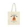 THE WORLD BELONG TO THOSE WHO READ Cotton Canvas Tote Bag Tote Bag Printify Natural 15" x 16" 