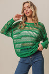 BiBi Long Sleeve Knit Cover Up Cover Up Trendsi   