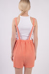 VERY J Sleeveless Double Gauze Overalls with Pockets Overalls Trendsi   