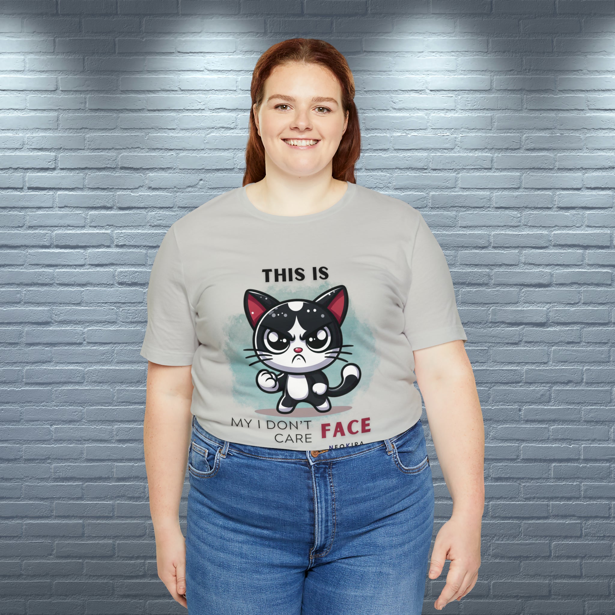 THIS IS MY I DON'T CARE FACE Unisex Jersey Short Sleeve Tee - NeoKira Unlimited