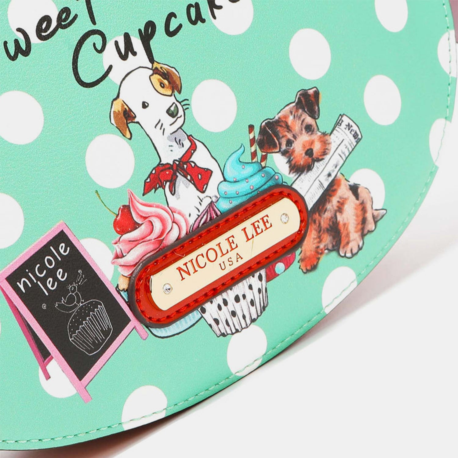 Nicole Lee USA Vegan Leather Polka Dot Shoulder Bag - NeoKira Unlimited