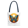 BUTTERFLY Tote Bag Tote Bag Printify 13" × 13'' Navy 