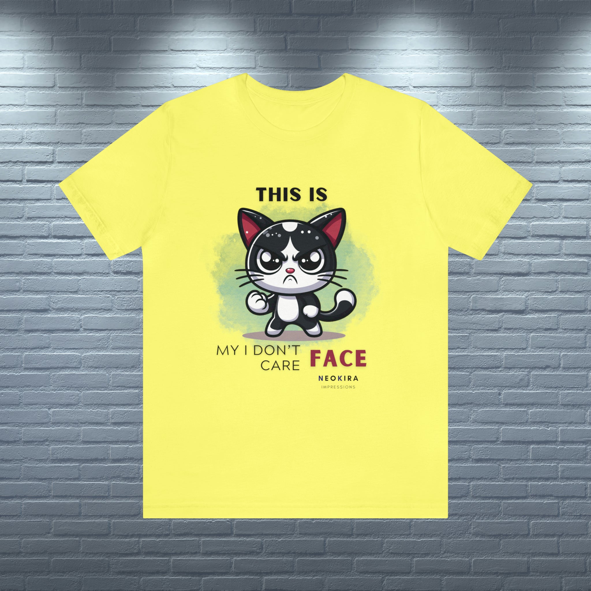 THIS IS MY I DON'T CARE FACE Unisex Jersey Short Sleeve Tee - NeoKira Unlimited