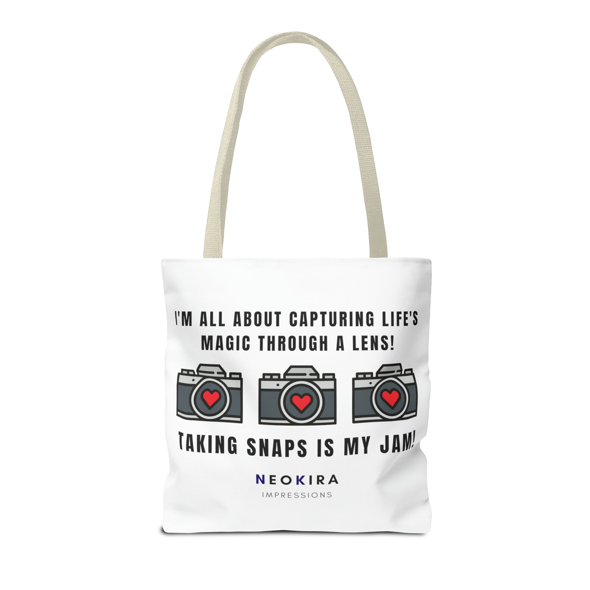 TAKING SNAPS IS MY JAM Tote Bag Tote Bag Printify   