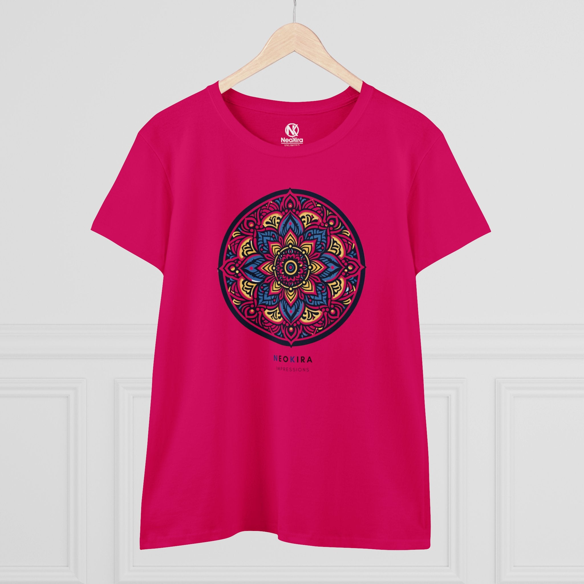 MANDALA Women's Midweight Cotton Tee - NeoKira Unlimited