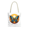 BUTTERFLY Tote Bag Tote Bag Printify 16" × 16'' Beige 