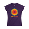 STAY FOCUSED Women's Softstyle Tee T-Shirt Printify Purple S 