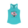 TODO LO QUE NECESITAS ES AMOR...Women's Ideal Racerback Tank Tank Top Printify XS Solid Tahiti Blue 