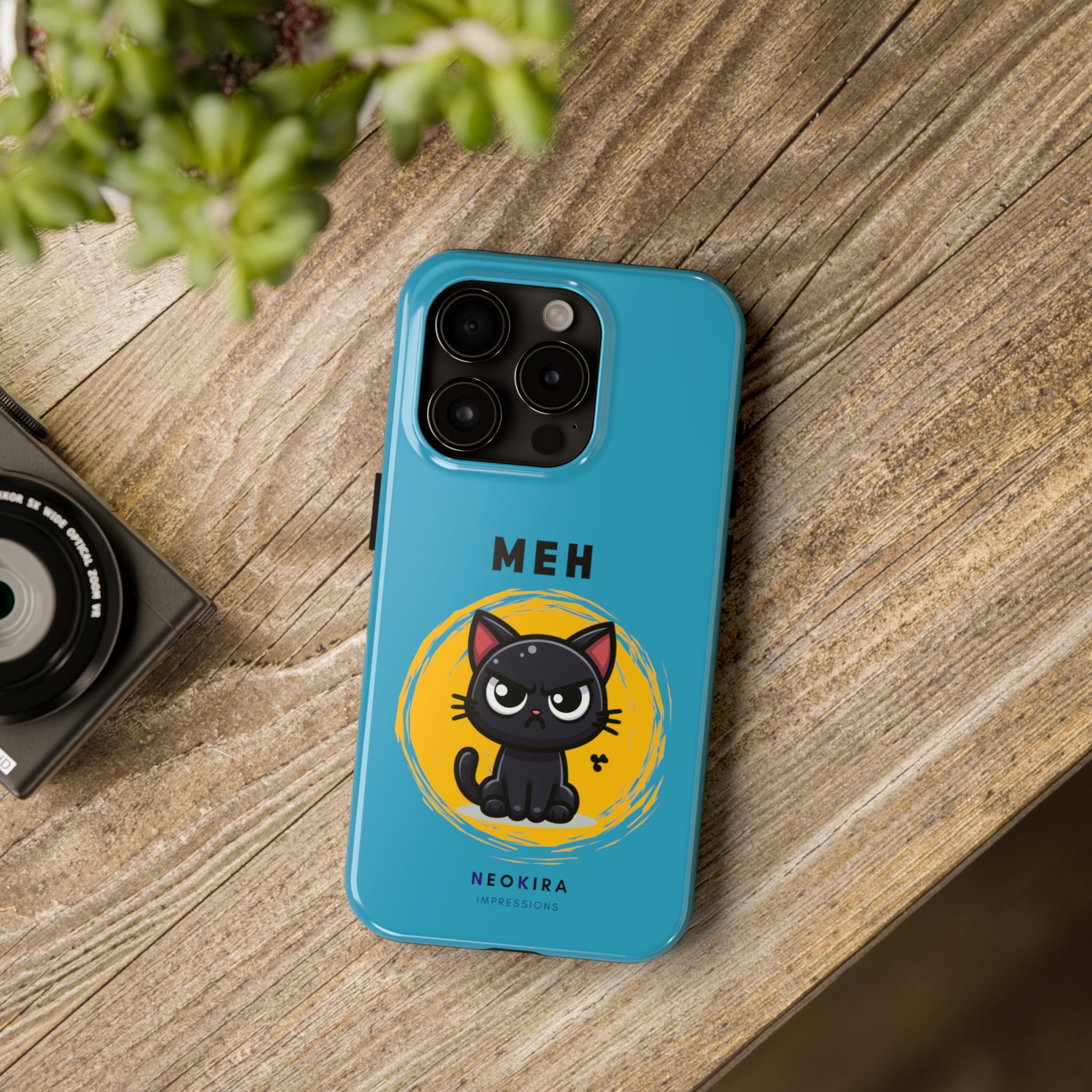 MEH (BLUE) Tough Phone Cases Phone Case Printify iPhone 15 Pro  