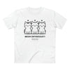 MEOW ENTHUSIAST Men's Staple Tee T-Shirt Printify White S 