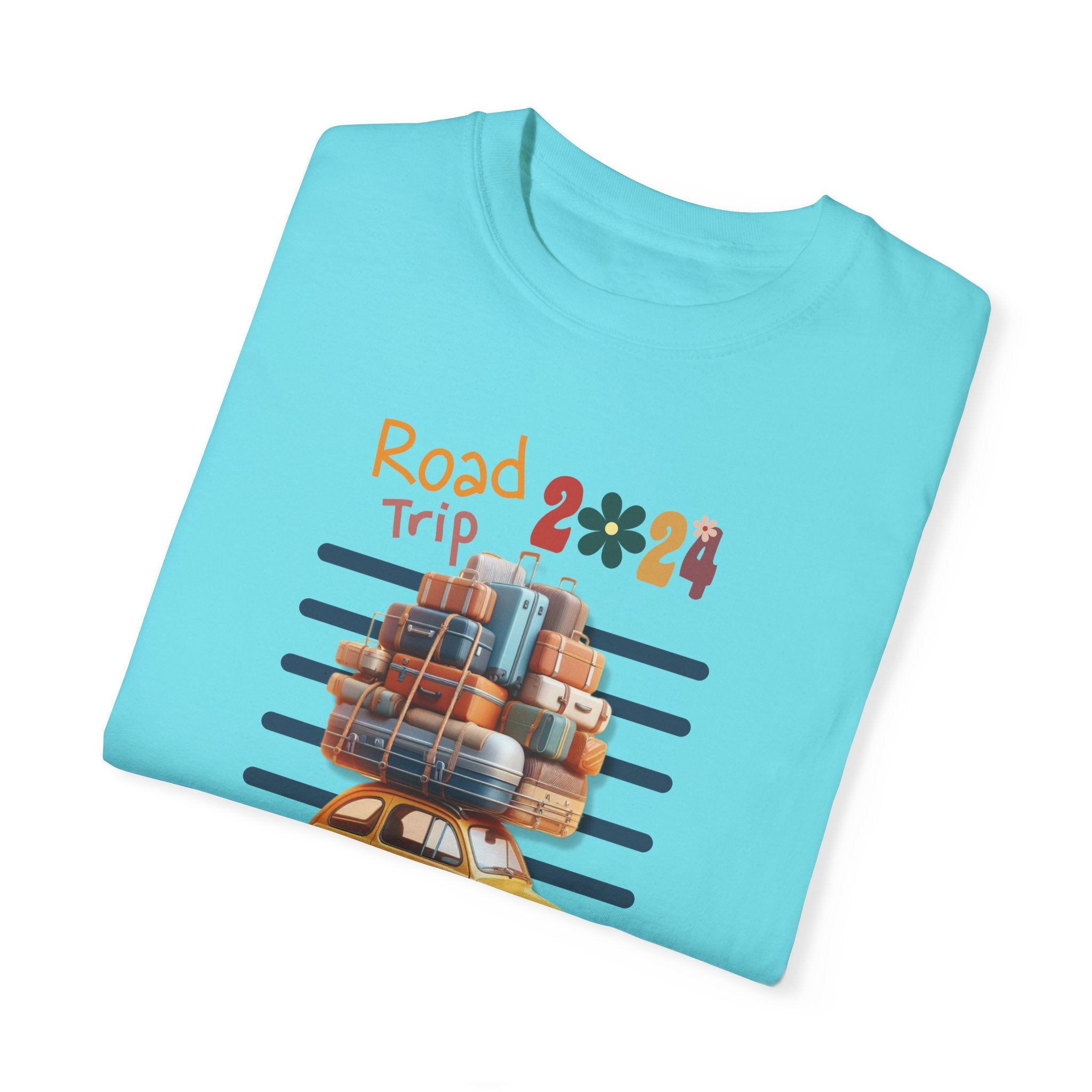 ROAD TRIP Unisex Garment-Dyed T-shirt T-Shirt Printify   