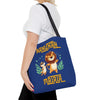 HAKUNAH MATATA BLUE Tote Bag Tote Bag Printify   