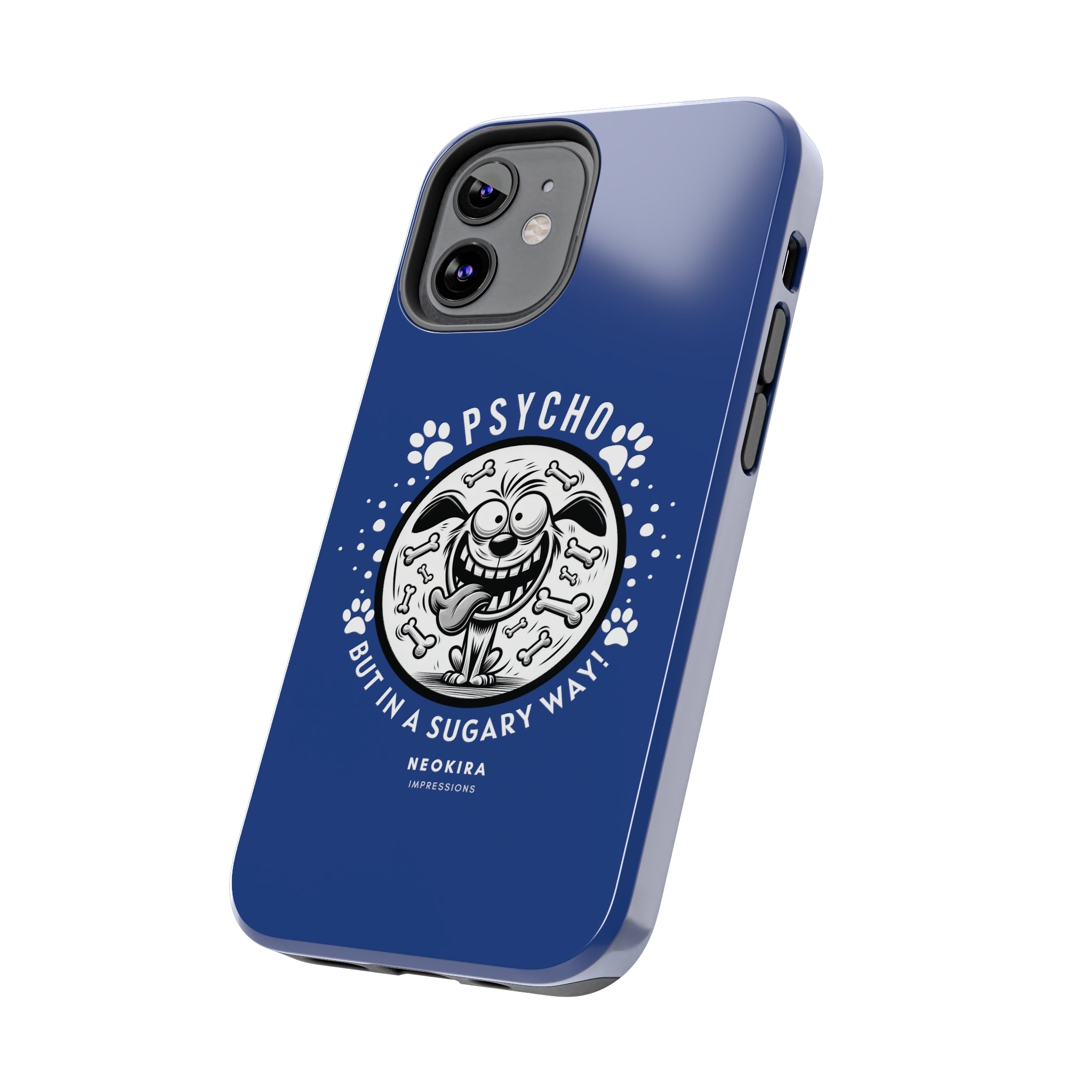 PSYCHO DOG (BLUE) Tough Phone Cases Phone Case Printify   