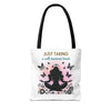 JUST TAKING A WELL DESERVED BREAK Tote Bag Tote Bag Printify   