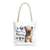 FRENCHIE Tote Bag Tote Bag Printify   