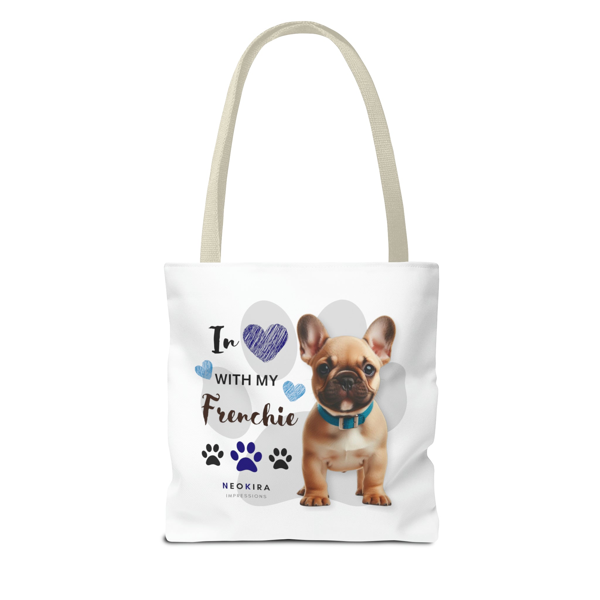 FRENCHIE Tote Bag Tote Bag Printify   