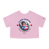 YO SERIA BORINCANA...Champion Women's Heritage Cropped T-Shirt Crop Tee Printify Pink Candy XS 