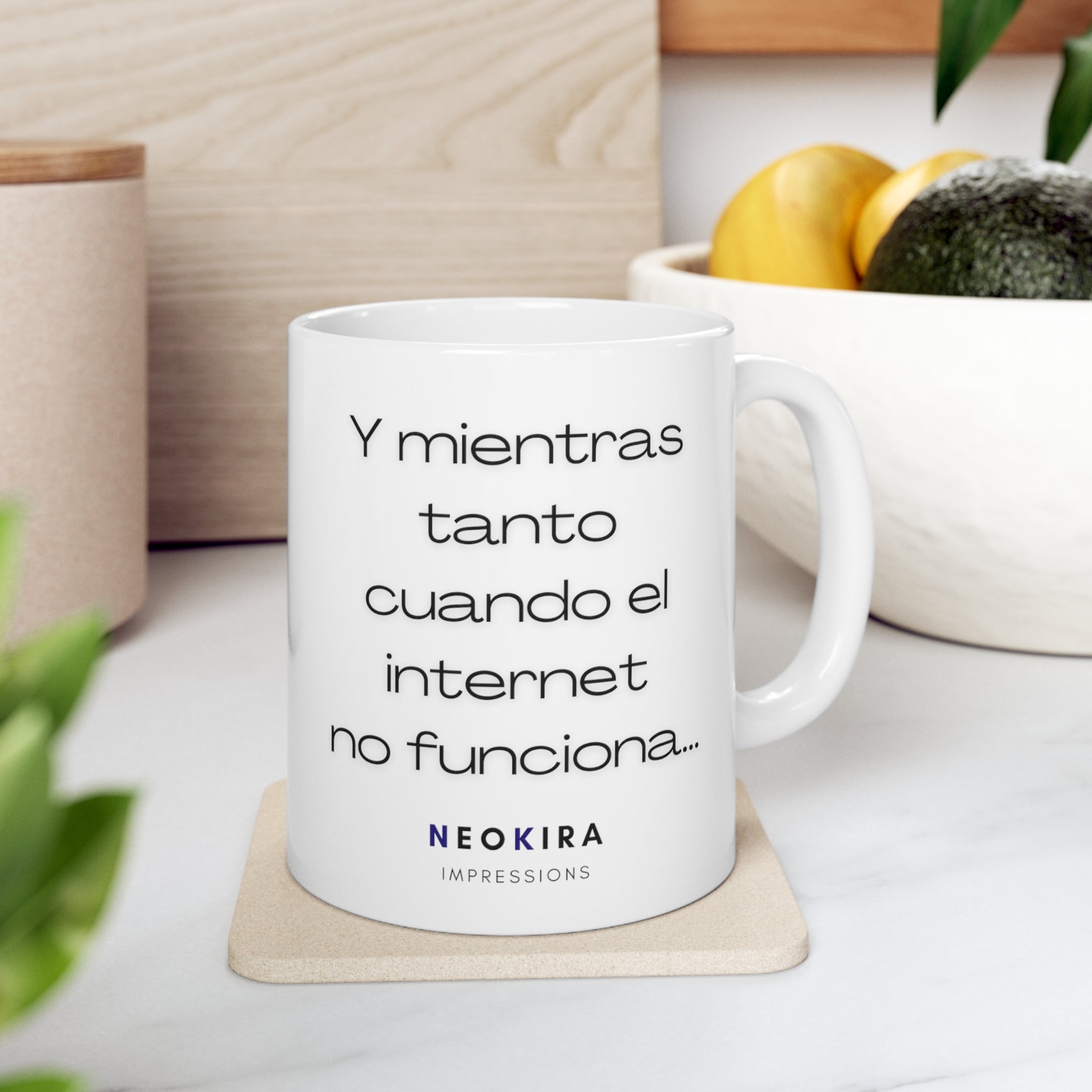 CUANDO EL INTERNET NO FUNCIONA Ceramic Mug 11oz 11oz Mug Printify   