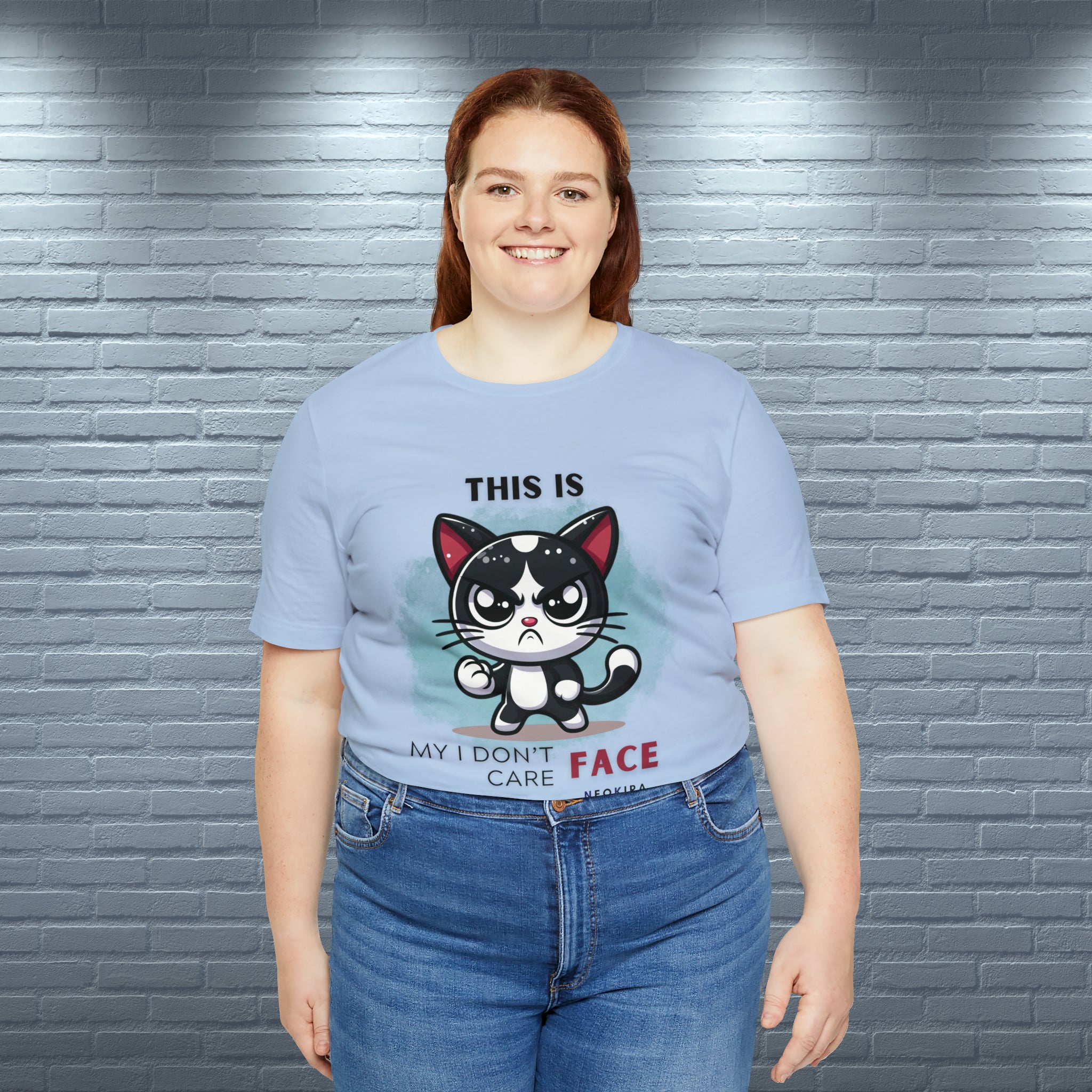 THIS IS MY I DON'T CARE FACE Unisex Jersey Short Sleeve Tee - NeoKira Unlimited