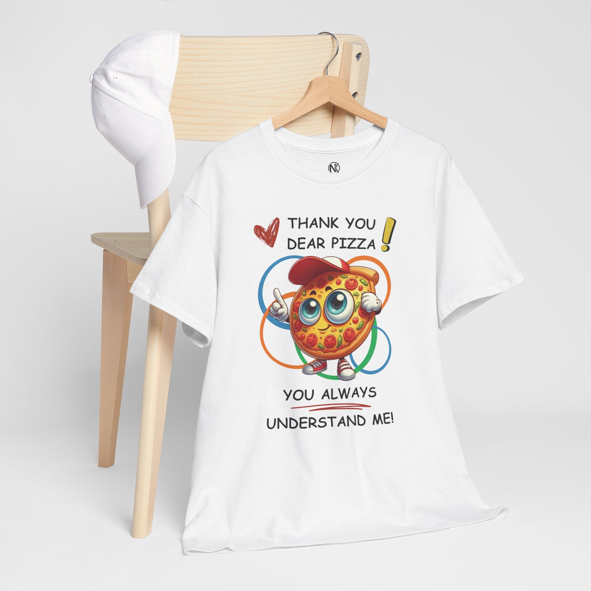 THANK YOU PIZZA Unisex Heavy Cotton Tee T-Shirt Printify   