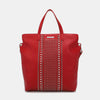 Nicole Lee USA Studded Large Tote Bag Tote Bag Trendsi Red One Size 