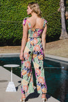 ODDI Full Size Floral Sleeveless Wide Leg Jumpsuit Jumpsuits Trendsi   