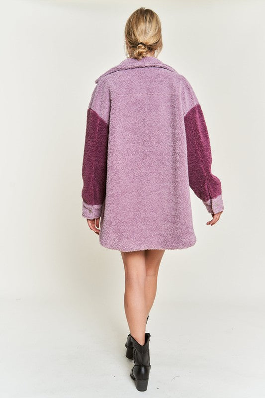 Jade By Jane Colorblock Oversized Shirt Shacket | Cozy Streetwear Vibe - NeoKira Unlimited