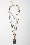 4 Layer Stone and Shell Bohemian Necklace - NeoKira Unlimited