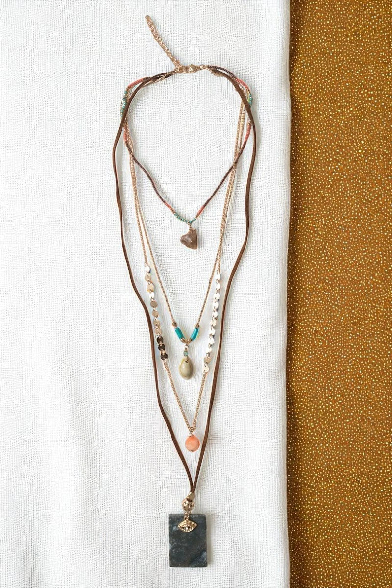 4 Layer Tablet Necklace - NeoKira Unlimited