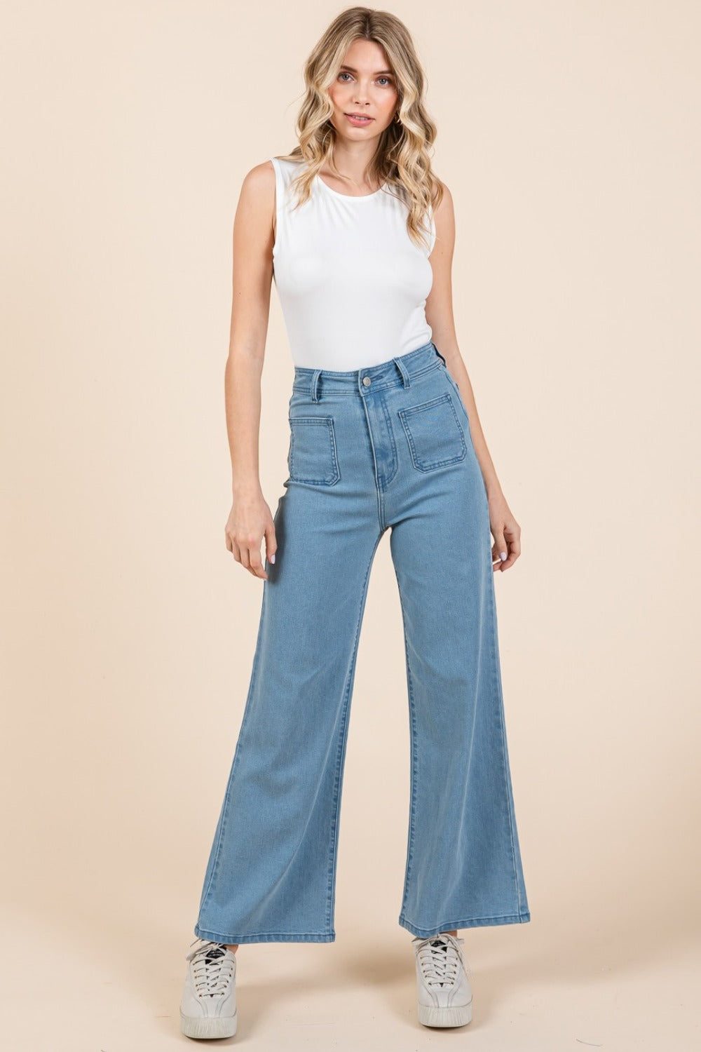 Mittoshop High Waist Wide Leg Jeans - NeoKira Unlimited