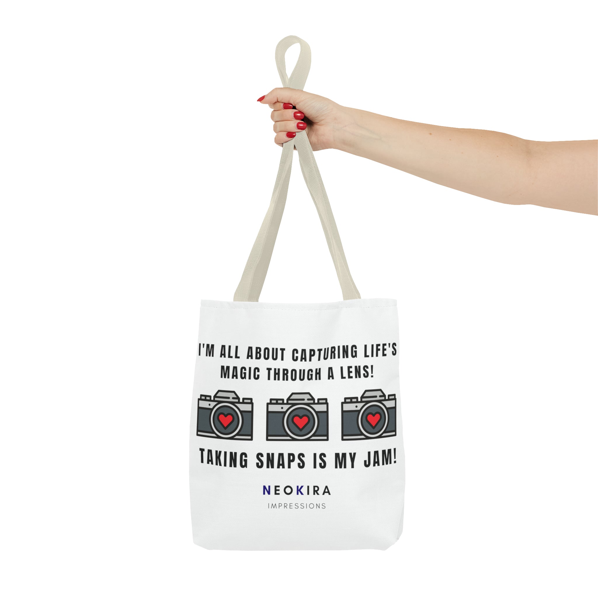 TAKING SNAPS IS MY JAM Tote Bag Tote Bag Printify   