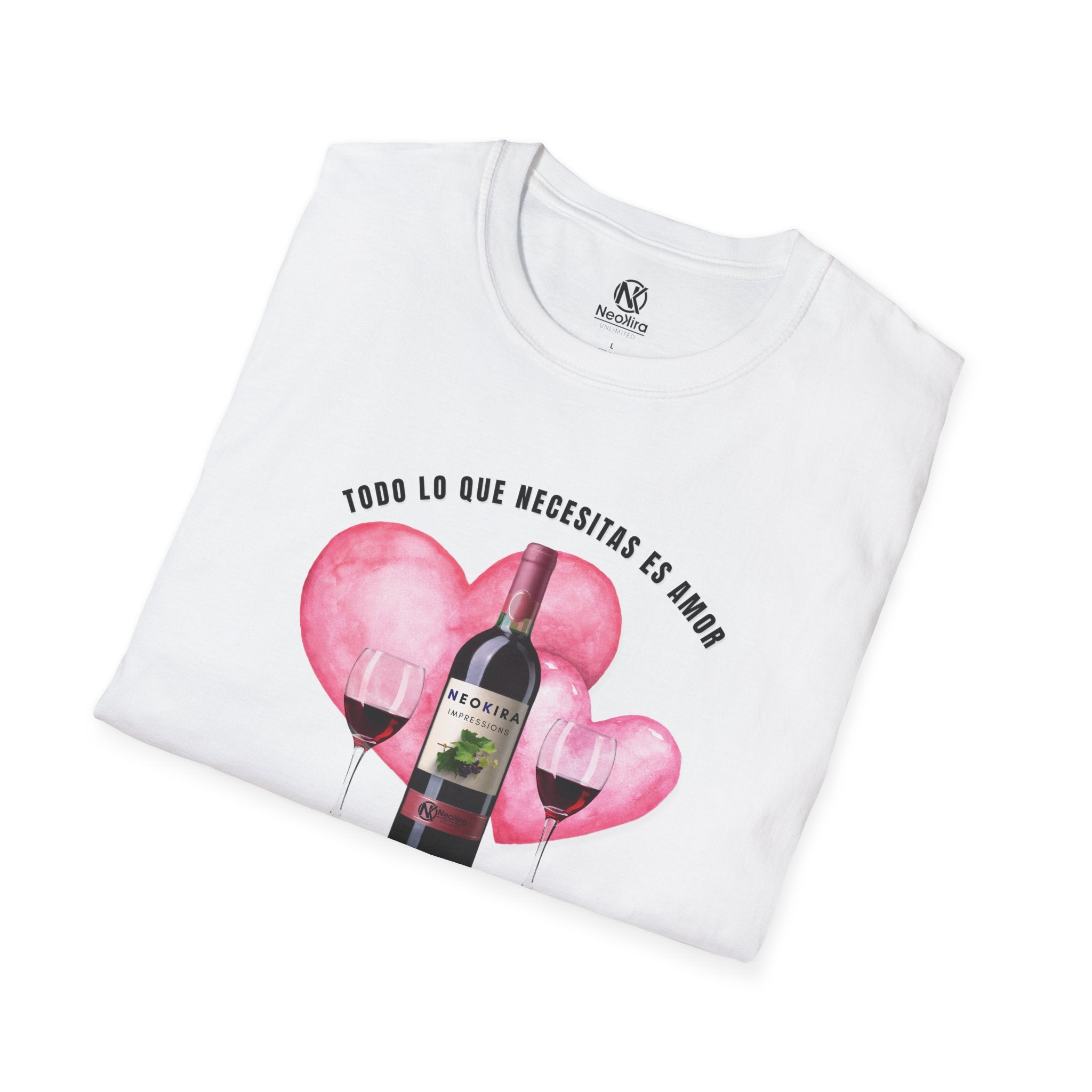 AMOR Y VINO Unisex Softstyle T-Shirt T-Shirt Printify   