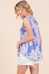 BOMBOM Floral Round Neck Tank Tank Top Trendsi   