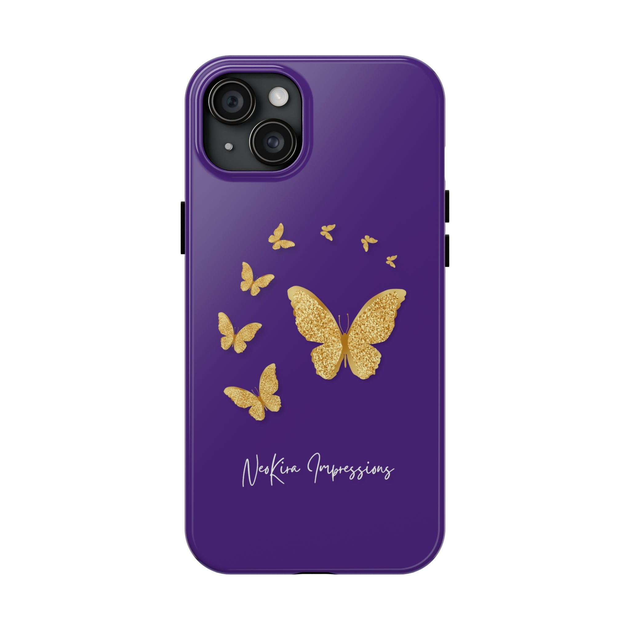 GOLDEN BUTTERFLIES Tough Phone Cases Phone Case Printify   