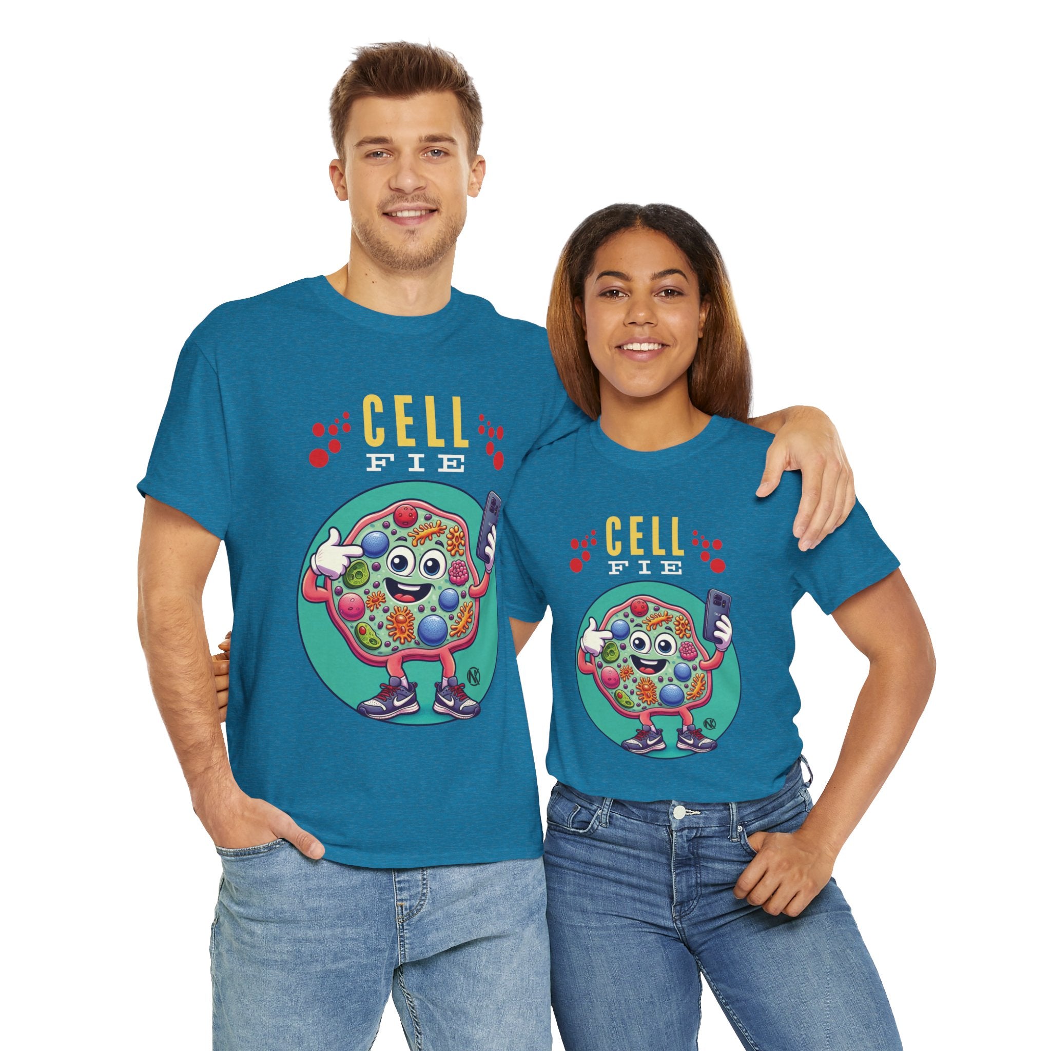 CELLFIE Unisex Heavy Cotton Tee T-Shirt Printify   