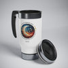 EL UNIVERSO ESTA DENTRO DE TI Stainless Steel Travel Mug with Handle, 14oz Stainless Steel Mug Printify 14oz  