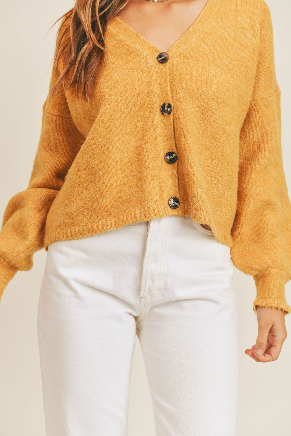 MABLE Long Sleeve Button Down Sweater Cardigan - NeoKira Unlimited