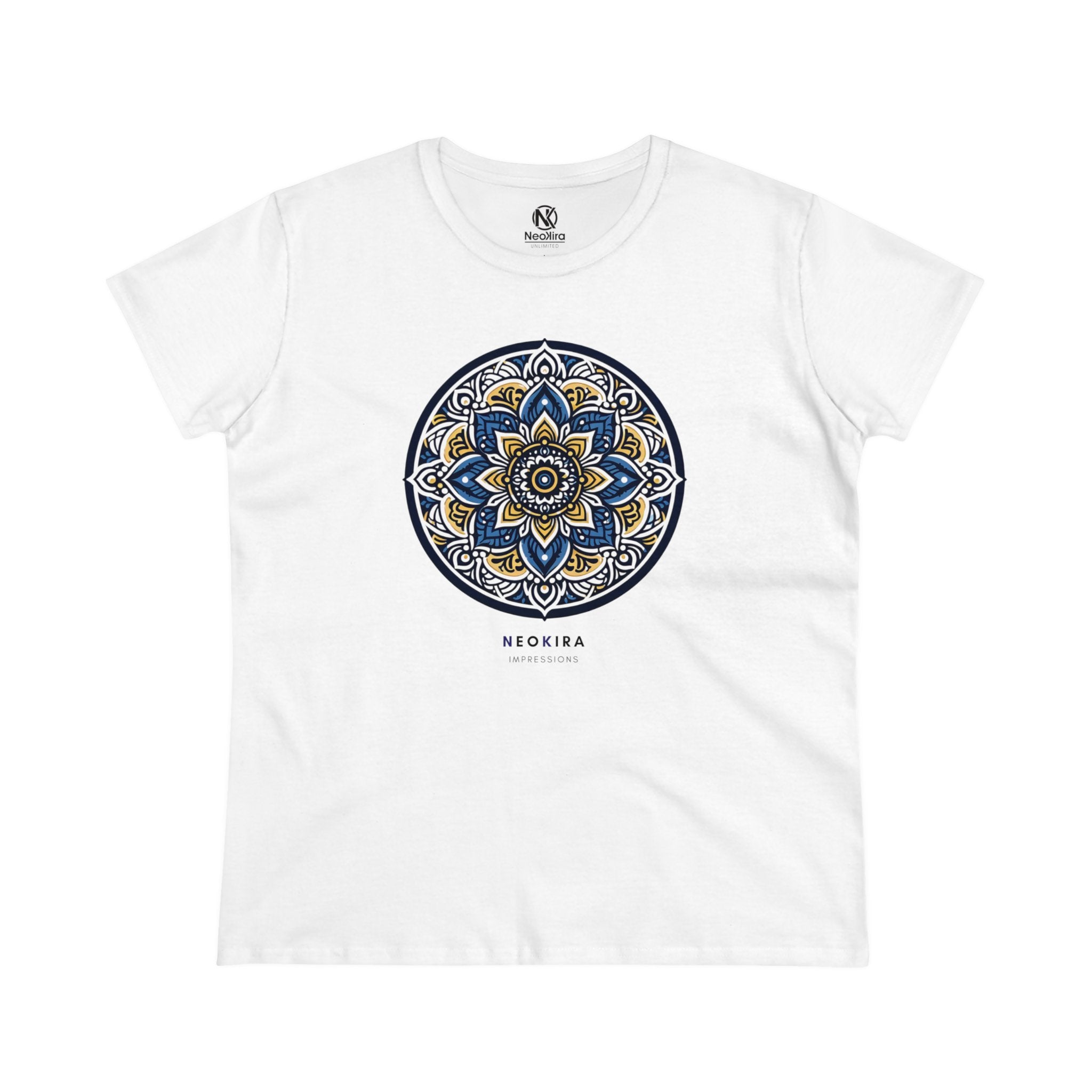 MANDALA Women's Midweight Cotton Tee T-Shirt Printify   